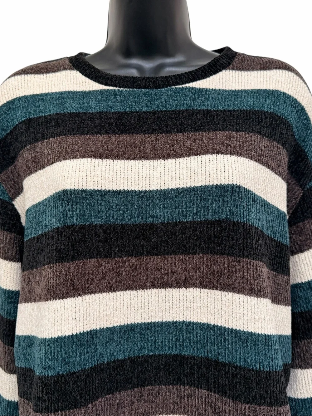 Urban Renewal Urban Outfitters Striped Chenille Bell Sleeve Sweater M